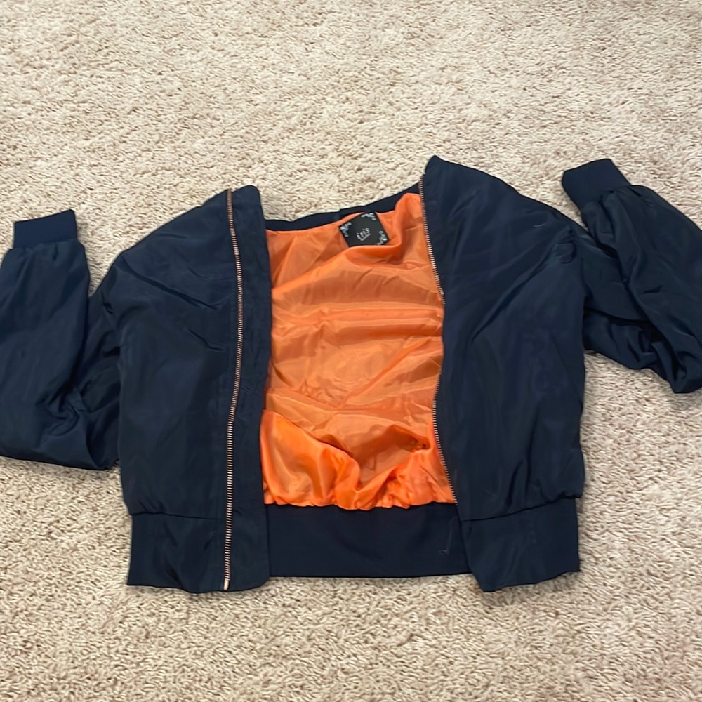 Sheen black and orange jacket